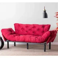 Pafu Nitta Üçlü Yataklı Koltuk - Bordo