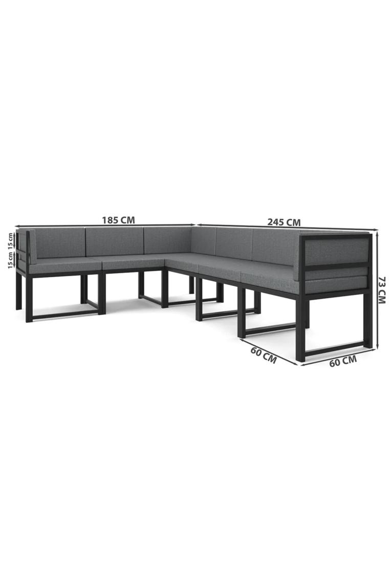 Wood House Parla 6'lı Koltuk Köşe Takımı