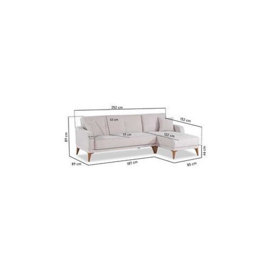 Kilim Mobilya Minimal Uzanmalı Köşe Takımı V2 (Ikili Sol Ünite + Uzanma Sağ Ünite)