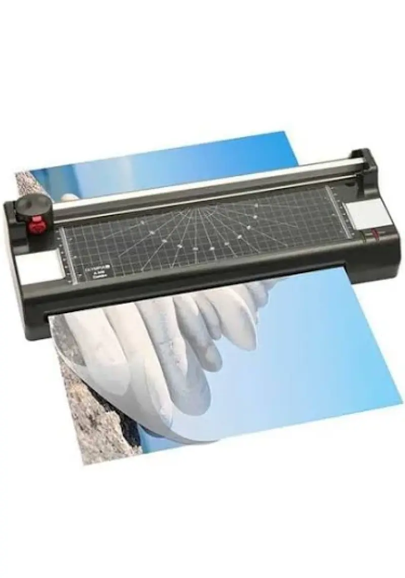Olympia A240 A4 Kağıt Kesme Makinesi Ve Laminasyon Makinesi + 15 PVC FİLMİ