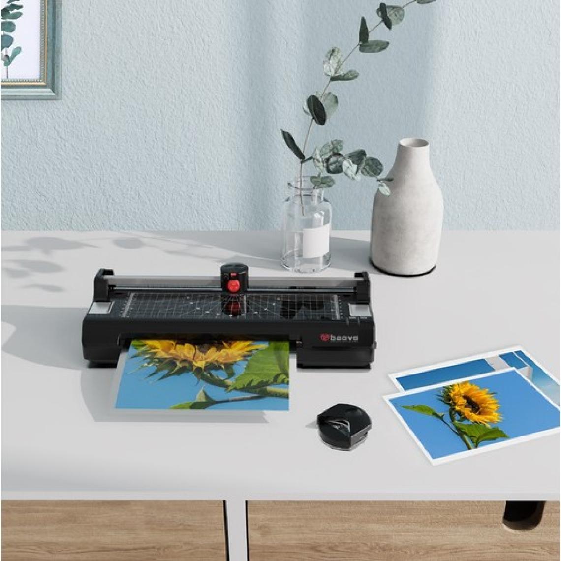 Baove OCW280 A4 Laminasyon Makinesi ve Kağıt Kesme Makinesi + 15 Pvc Filmi Hediye