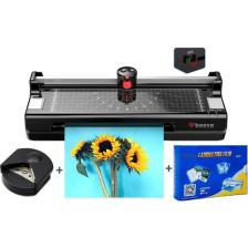 Baove OCW280 A4 Laminasyon Makinesi ve Kağıt Kesme Makinesi + 15 Pvc Filmi Hediye