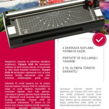 Olympia A240 A4 Kağıt Kesme Makinesi Ve Laminasyon Makinesi + 15 PVC FİLMİ
