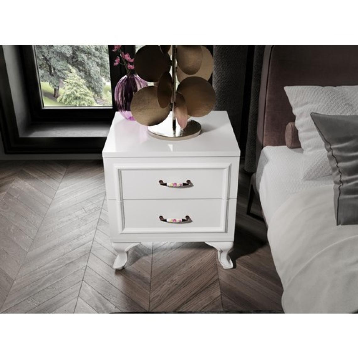 Kzn Home Kartopu 2 Çekmeceli Country Komodin - Tamamı 1. Kalite Mdflam