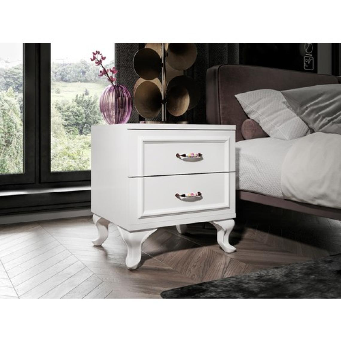 Kzn Home Kartopu 2 Çekmeceli Country Komodin - Tamamı 1. Kalite Mdflam