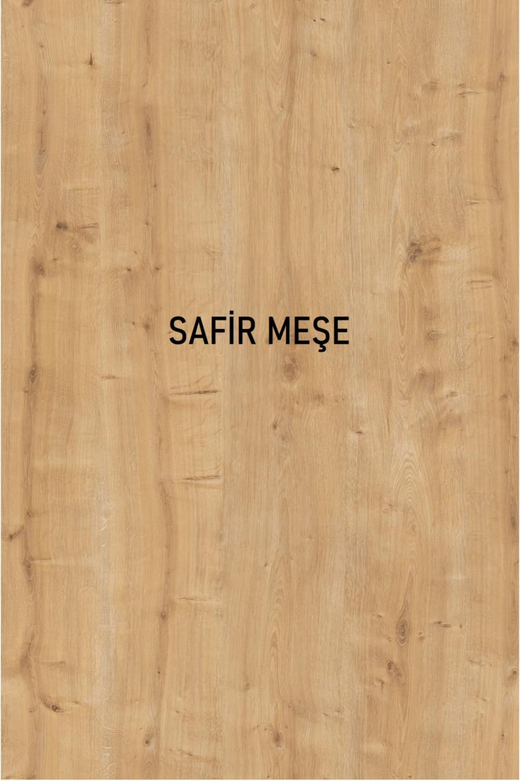 Peka 2 Raflı Modern Komodin Yatak Odası Başucu Düzenleyici Ahşap Ayaklı Yan Sehpa-Safir Meşe
