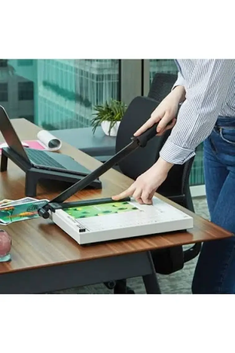 Escrito ESG144 Moroni A4 Kağıt Kesme Makinesi Kollu Giyotin