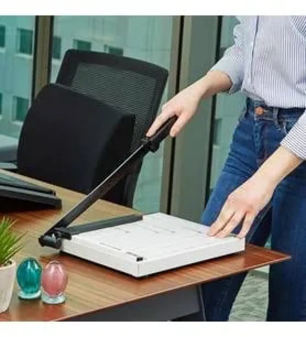 Escrito ESG144 Moroni A4 Kağıt Kesme Makinesi Kollu Giyotin