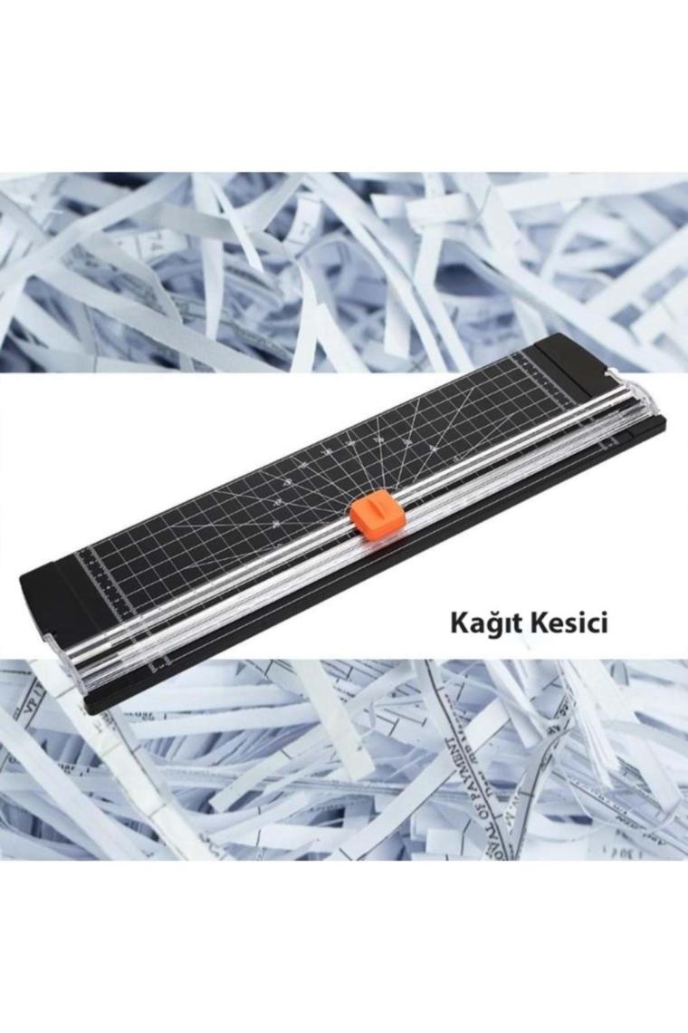 Yenitech-A4 Kağıt Kesme Makinesi Kağıt Düzeltici Giyotin Sürgülü Kağıt Düzeltici