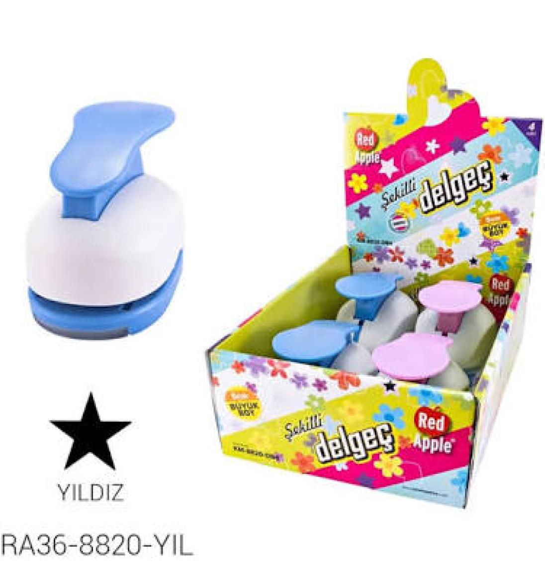 Red Apple  Şekilli Mega Boy Delgeç/Şekilgeç 4.3 cm Yıldız 32745