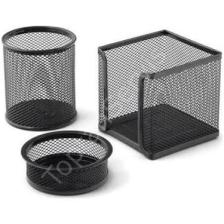 Südor Metal Masa Üstü Tel Set 3 Lü - Siyah - Tk01