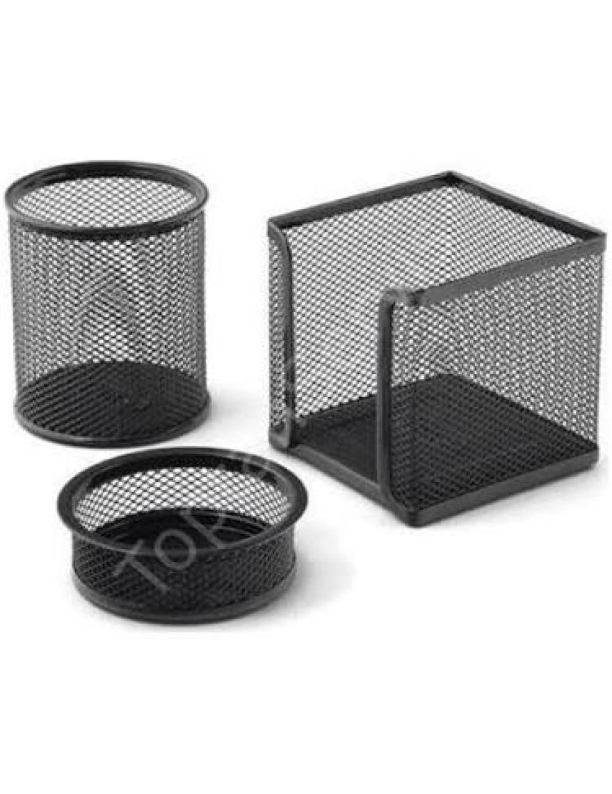 Südor Metal Masa Üstü Tel Set 3 Lü - Siyah - Tk01
