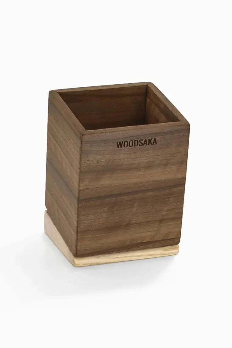 Woodsaka Meru Ahşap Kalemlik - Masaüstü Düzenleyici