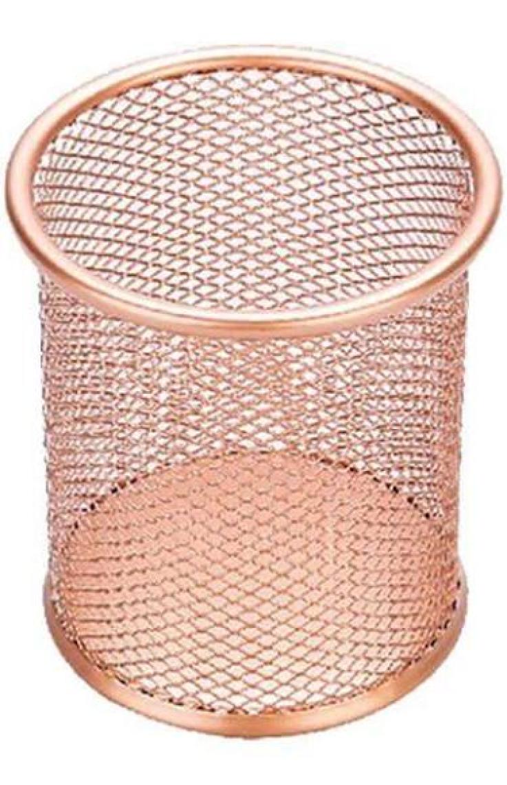 Drt Metal Perfore Silindir Kalemlik Rose Gold
