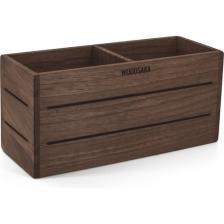 Woodsaka 3Line İki Bölümlü Kalemlik - Ceviz Ağacından