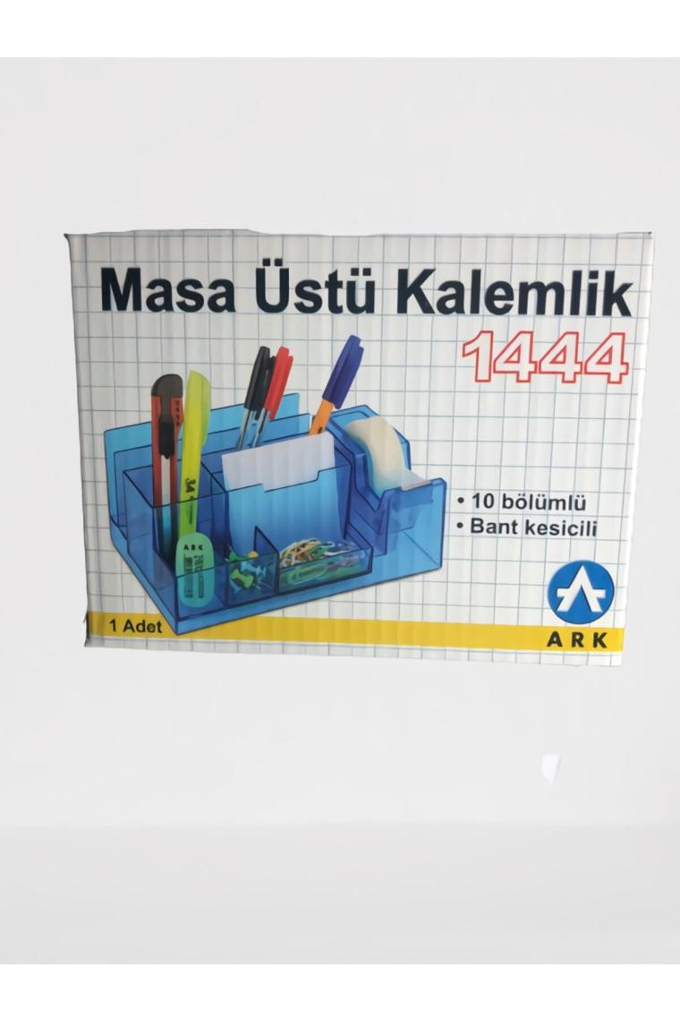 Ark Masa Üstü Kalemlik Bant Kesicili (Şeffaf)