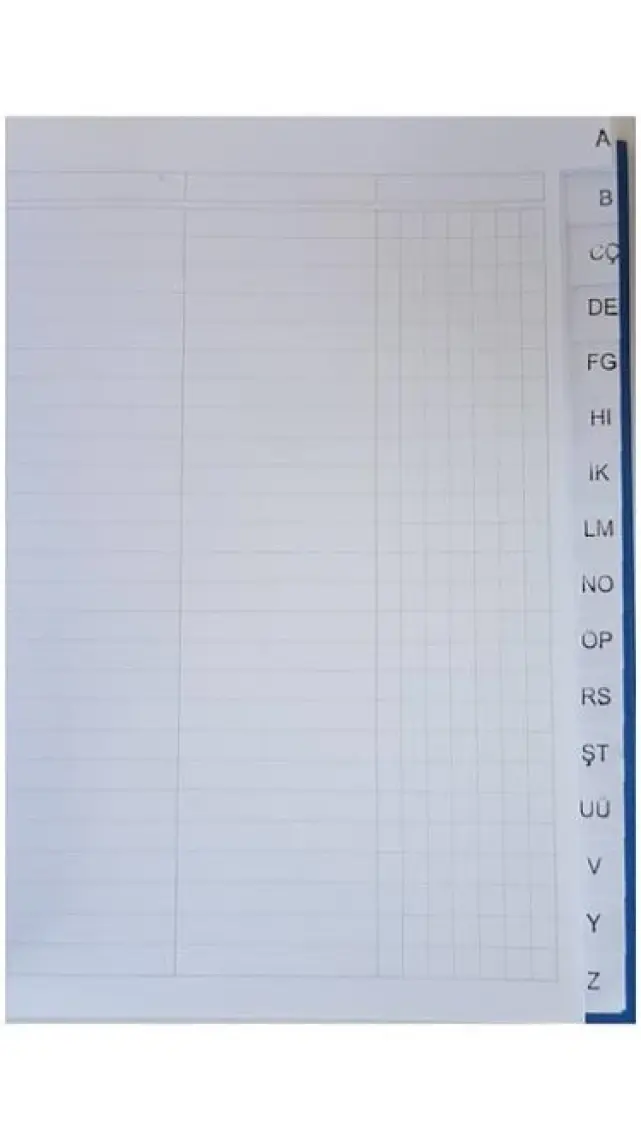 Gürpaş Ticari Fihrist 12'li 20X28 Cilt Bezli Siyah