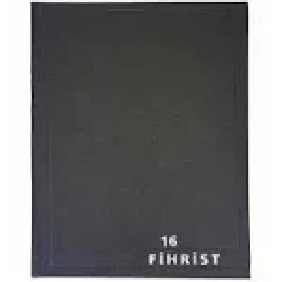 Gürpaş Ticari Fihrist 16'lı 17X24 Cilt Bezli Siyah