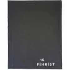 Gürpaş Ticari Fihrist 16'lı 17X24 Cilt Bezli Siyah