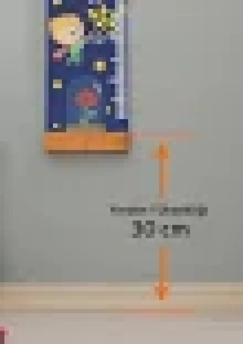 Store Prens Tasarımlı Çocuk Odası Duvar Boy Ölçüm Cetveli