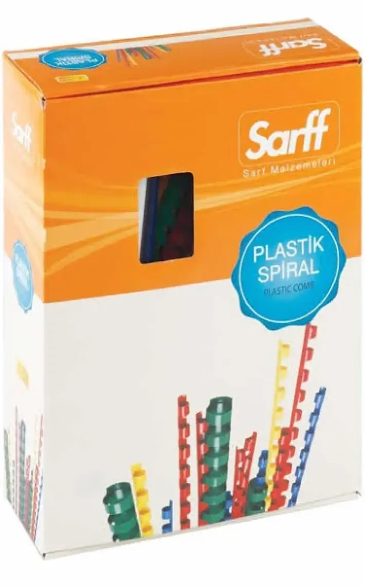 Sarff Bind Plastik Spiral 12mm Beyaz