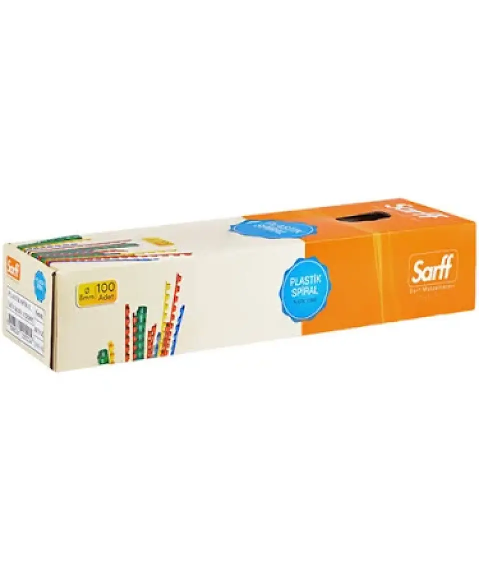 Sarff Bind Plastik Spiral 8mm Beyaz