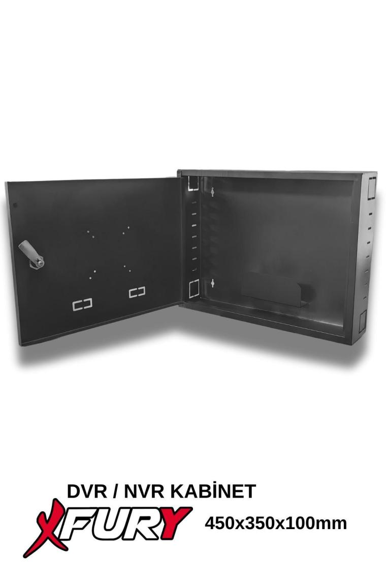 Fury Dvr Pano/box Nvr Cctv Rack Kabinet ve Monitör Koruma Kutusu 1u 19 '' W 45 H 35 D 10 Antrasit