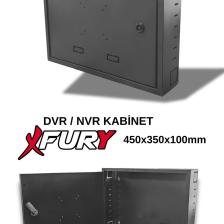 Fury Dvr Pano/box Nvr Cctv Rack Kabinet ve Monitör Koruma Kutusu 1u 19 '' W 45 H 35 D 10 Antrasit