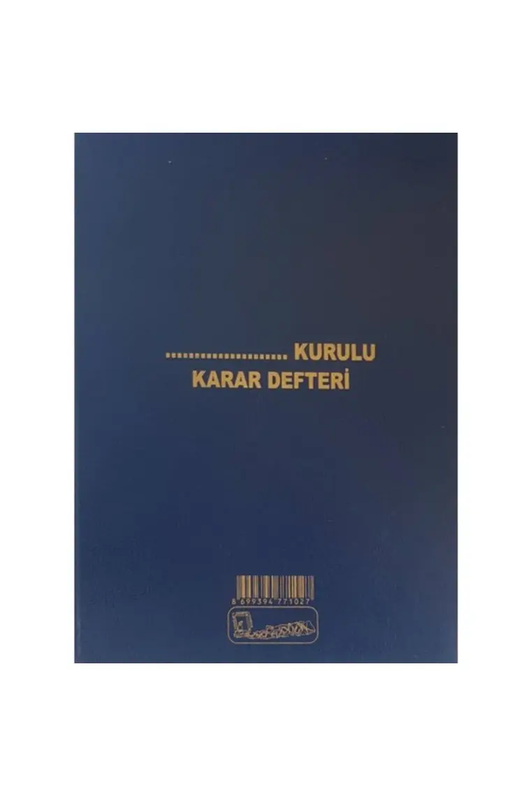 Kocaoluk Karar Defteri Cilt Kapak