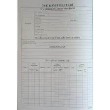 Özkan Üye Kayıt Defteri Ciltli 192 Yaprak
