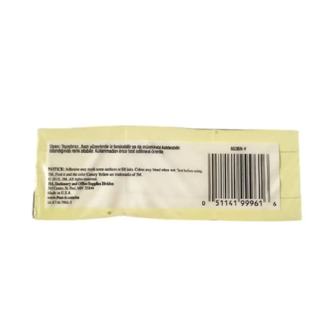 Post-İt Basic Not Sarı 12 X 100 Yaprak 35X48Mm