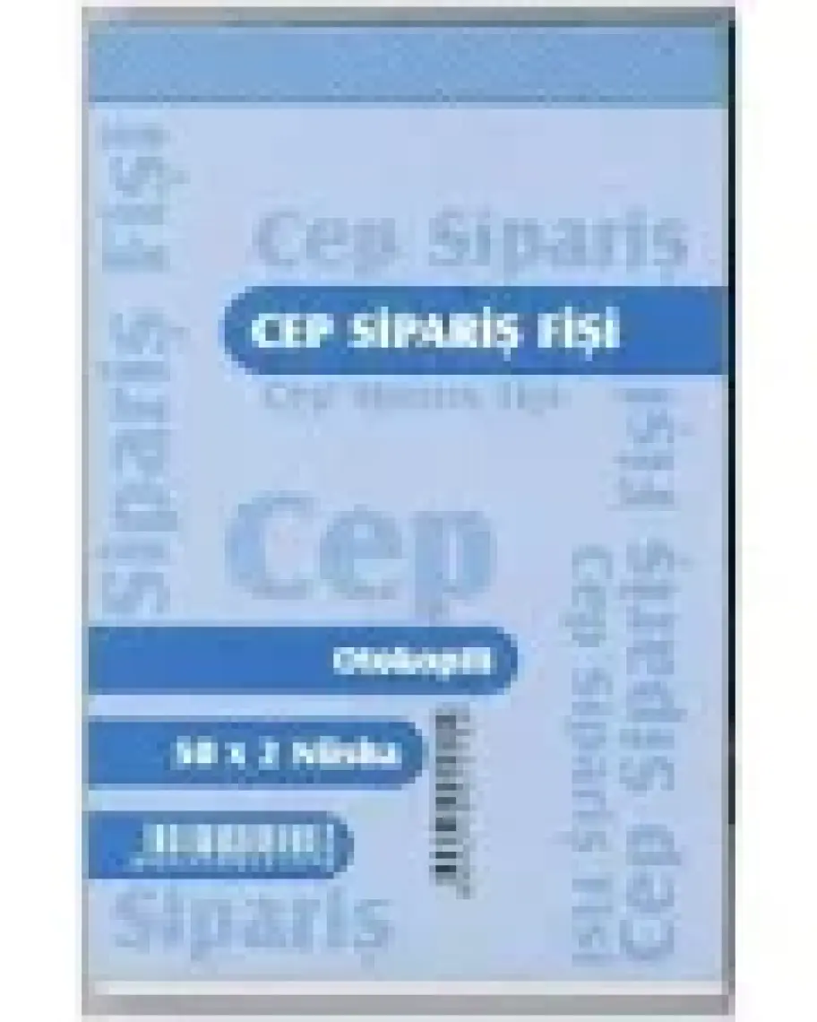 Özkan Cep Sipariş Fişi Otokopili 50 x 2 Nusha 12 Adet