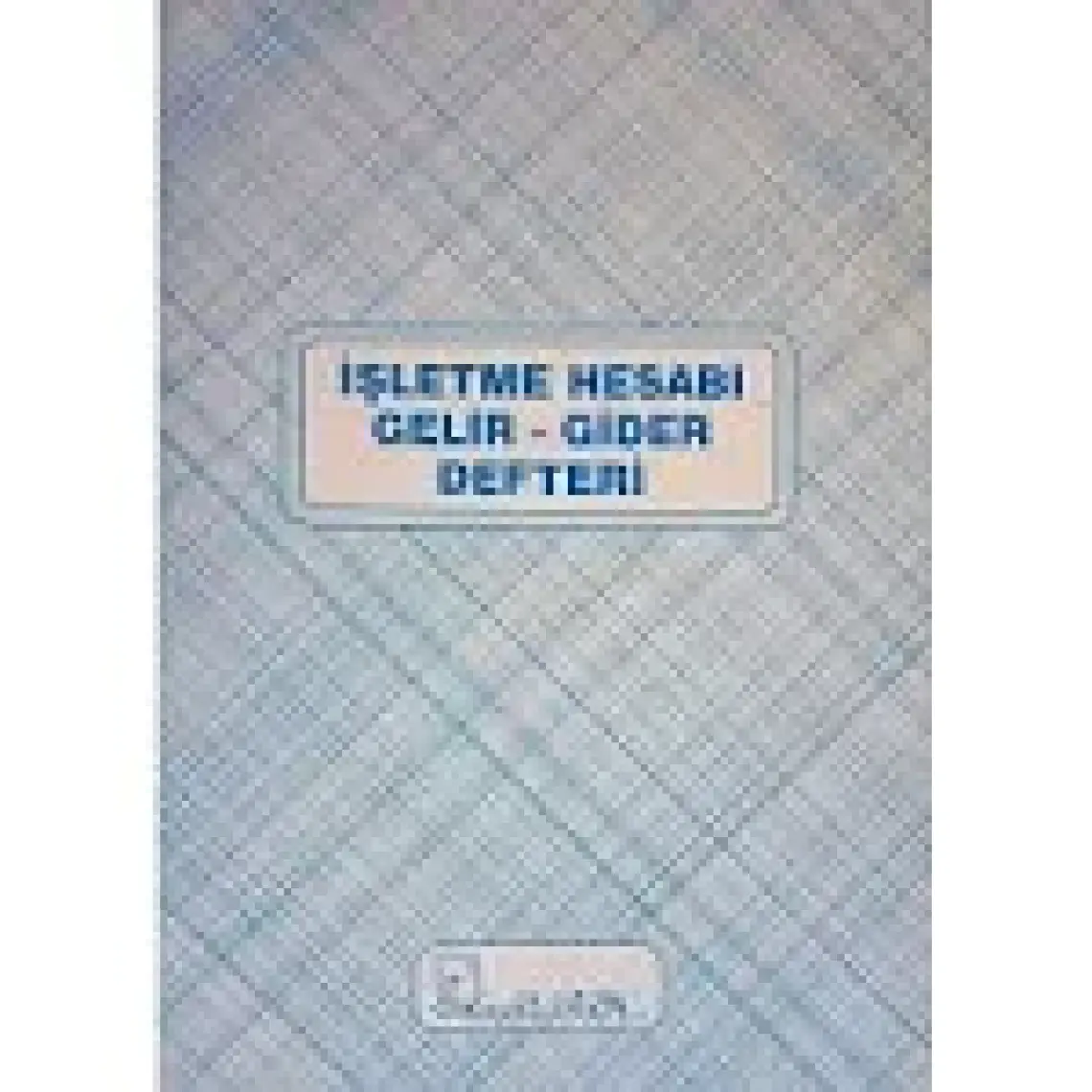 Kocaoluk İşletme Hesabı Gelir-Gider Defteri Karton Kapak