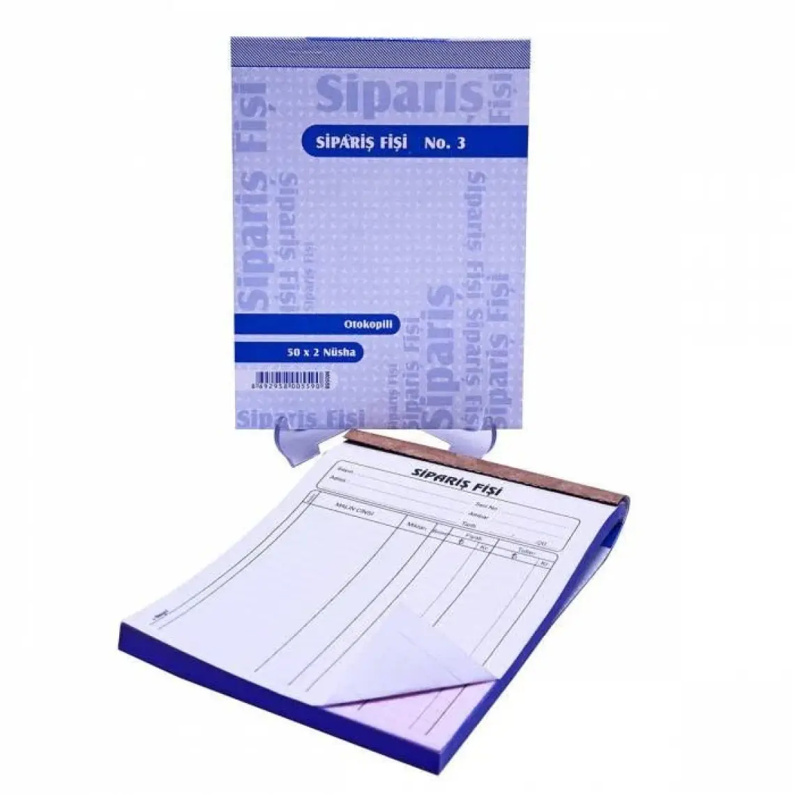 Özkan Sipariş Fişi No:3 Otokopili 2 Nüsha 6 lı Paket