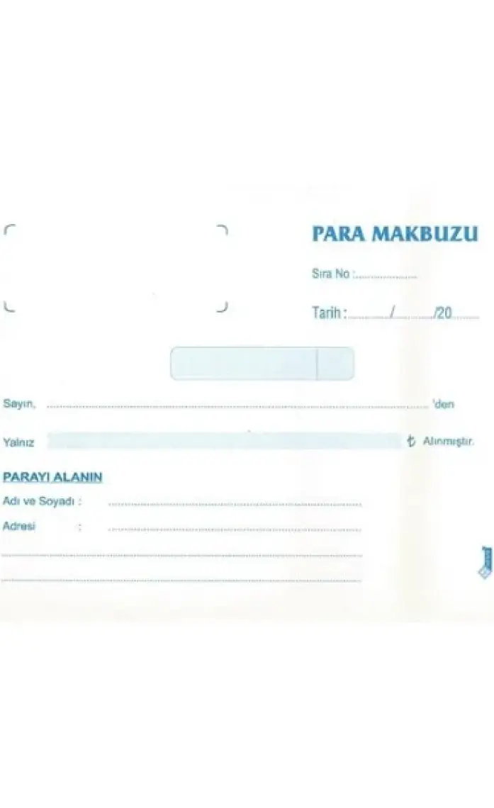 Uysal Otokopili A5 Para Makbuzu 50x2