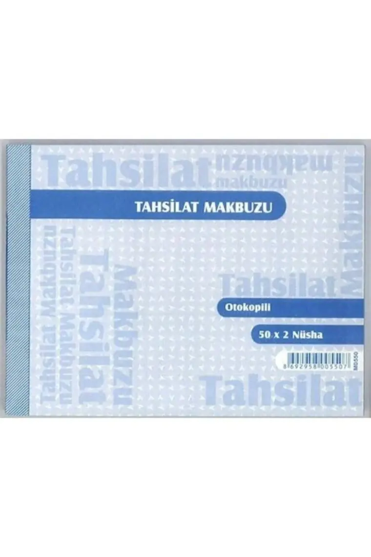 Özkan Tahsilat Makbuzu Otokopili 5O x 2 Nusha 6 Adet