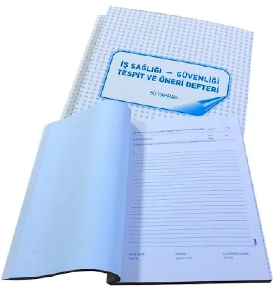 Uysal Karton Kapaklı İş Sağlığı ve Güvenliği Tespit Öneri Defteri 50YP