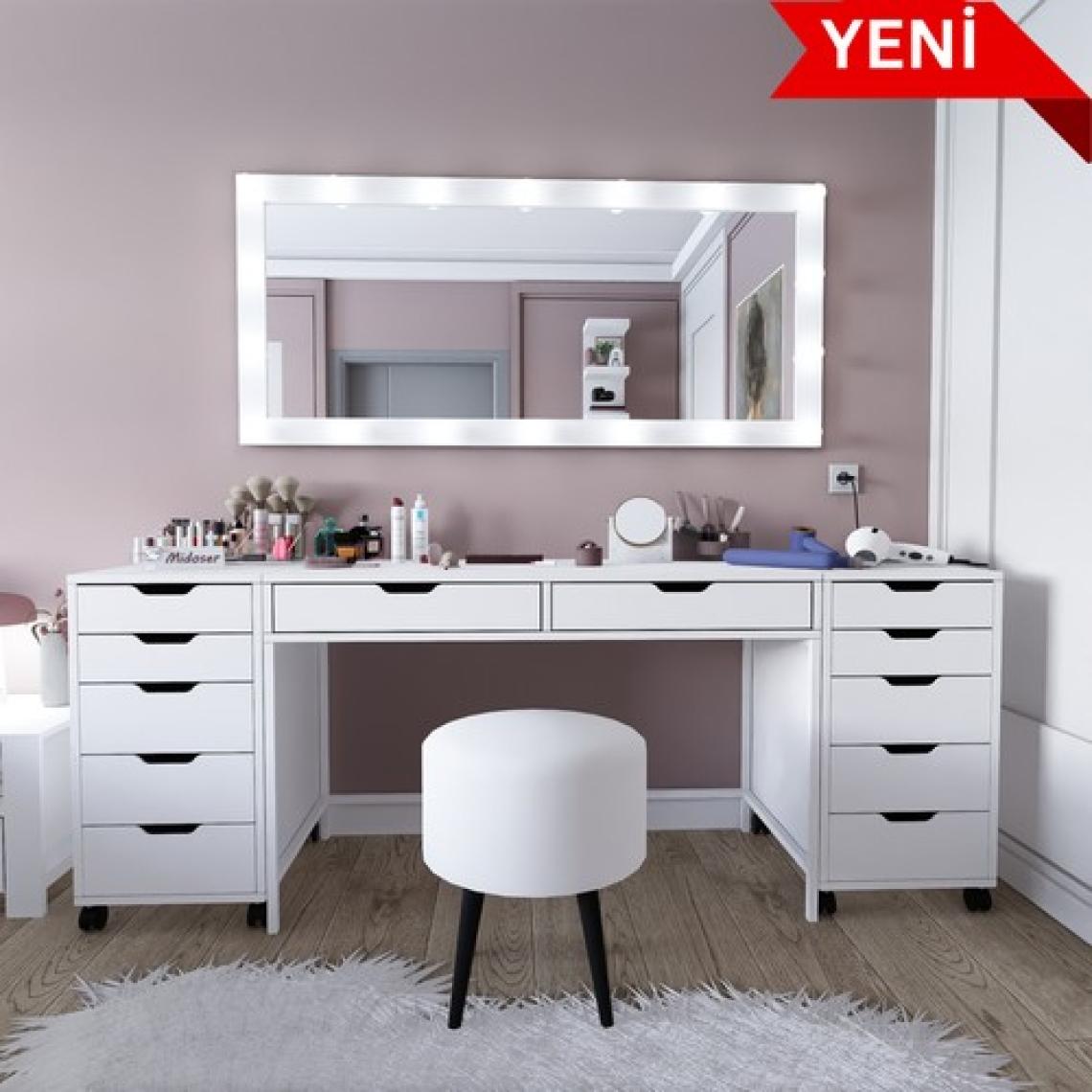 Midoser Duru Makyaj Masası Seti- 200 cm