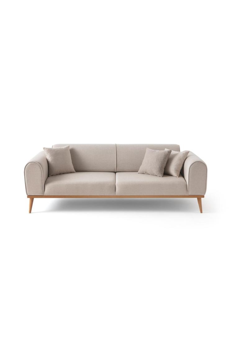 Edsy Home Rebull 3+3+1 Koltuk Takımı Sütlü Kahve