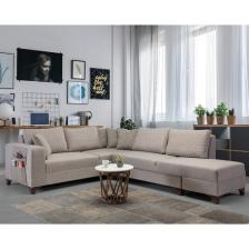 Eymense Loft Köşe Koltuk Takımı Açık Kahve