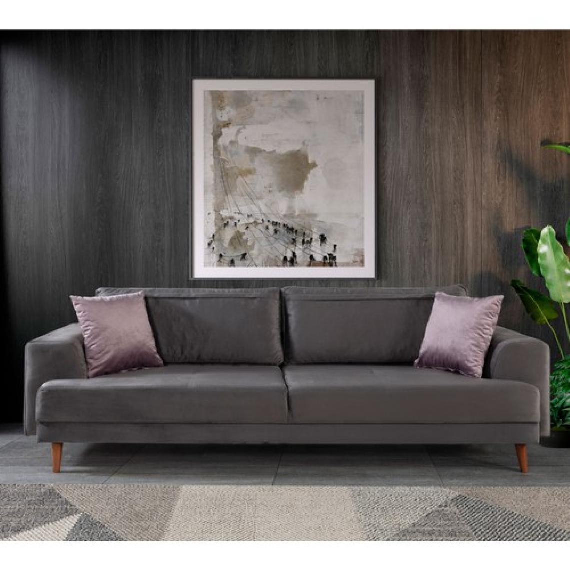 Perla Sofa Nobis Yataklı Koltuk Takımı Babyface Gri