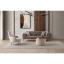 Edsy home rebull 3+1 koltuk takımı kahverengi + sütlü kahve