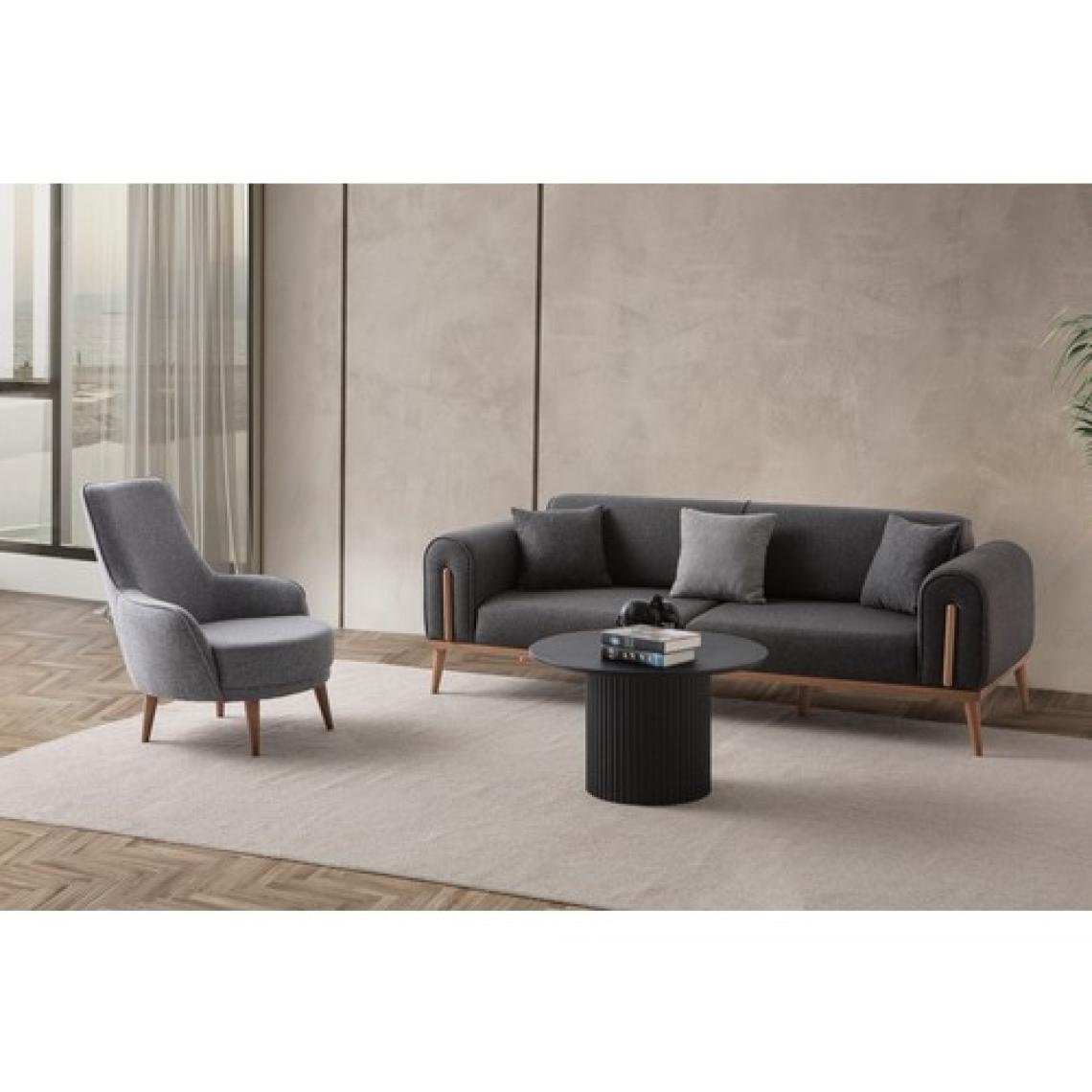 Edsy Home Riva 3+3+1+1 Koltuk Takımı Antrasit