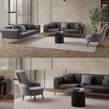 Edsy Home Riva 3+3+1+1 Koltuk Takımı Antrasit