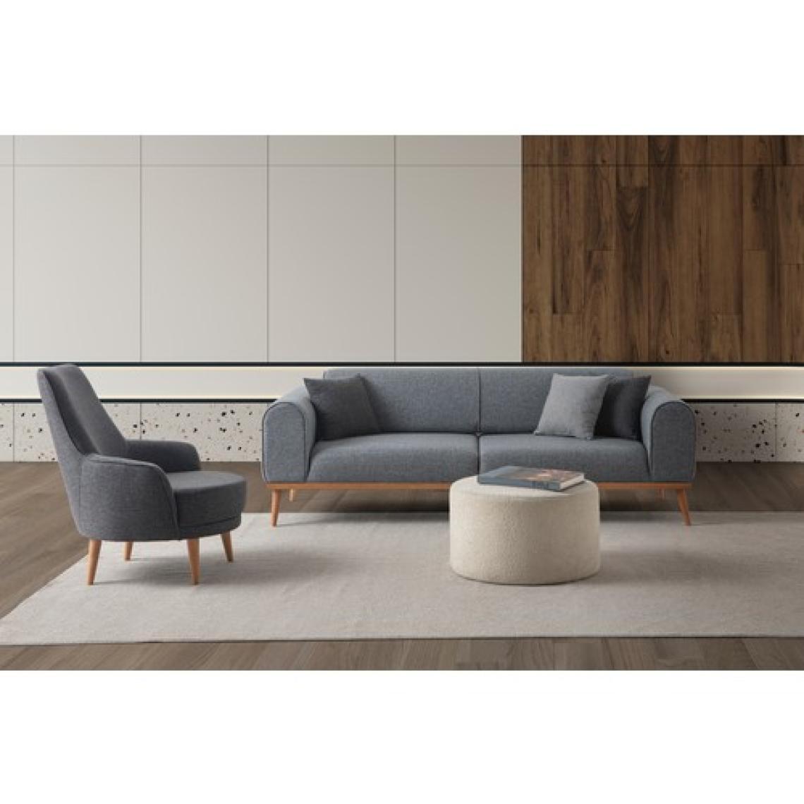 Edsy Home Rebull 3+3+1+1 Koltuk Takımı Gri Renk