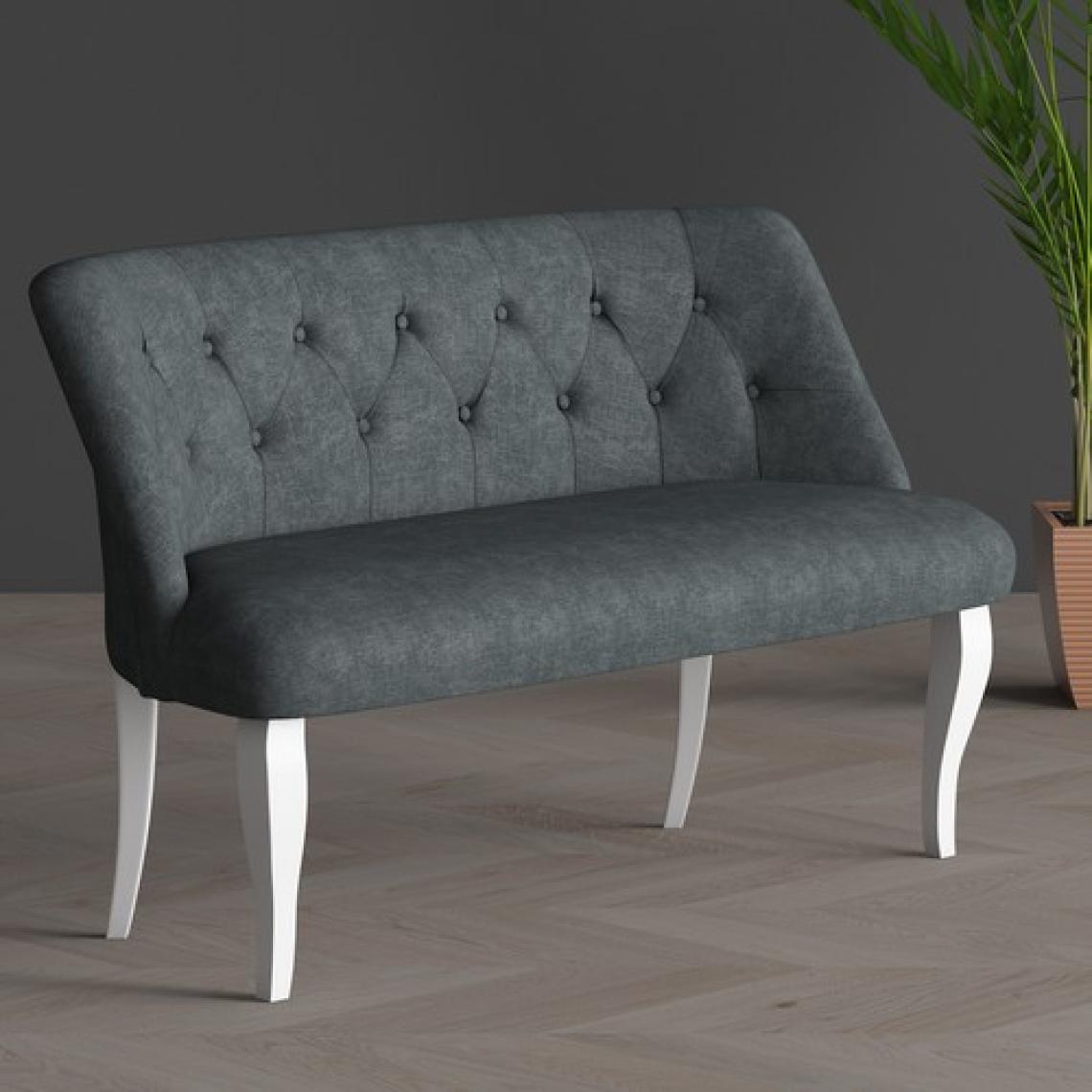 Gadahome Klasik Ikili Balkon Ofis ve Cafe Çay Koltuğu (Beyaz Ayaklı)