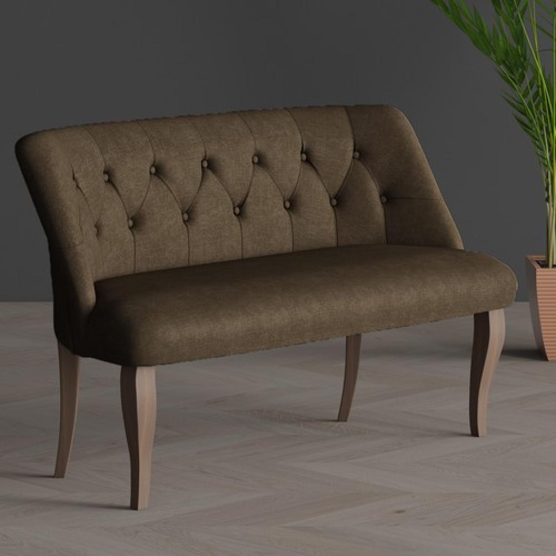 Gadahome Klasik Ikili Balkon Ofis ve Cafe Çay Koltuğu (Ceviz Ayaklı)