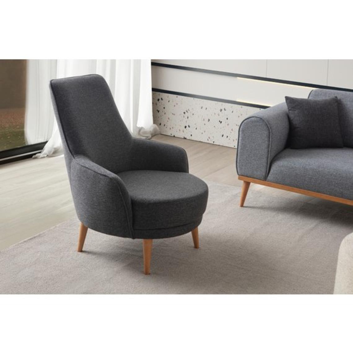 Edsy Home Rebull 3+3+1 Koltuk Takımı Gri