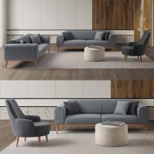 Edsy Home Rebull 3+3+1 Koltuk Takımı Gri