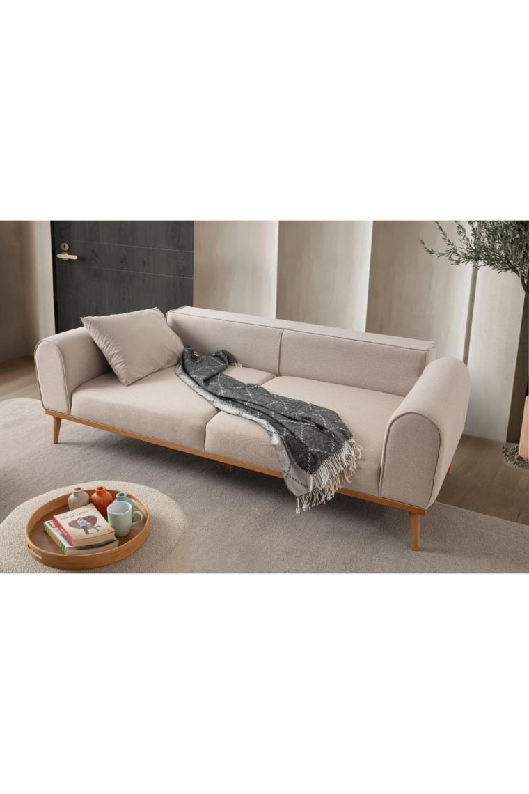 Edsy Home Rebull 3+3+1+1 Koltuk Takımı Sütlü Kahve